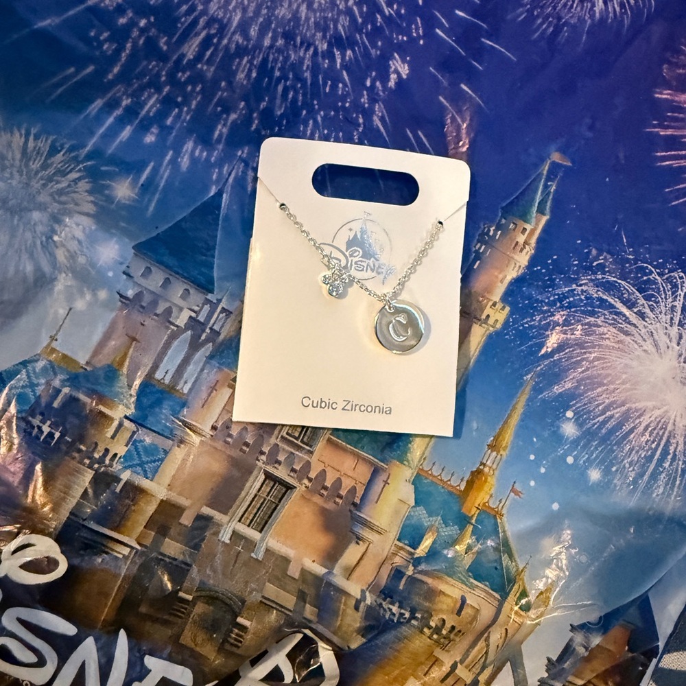 Disney Silver Necklace with Cubic Zirconia Charm